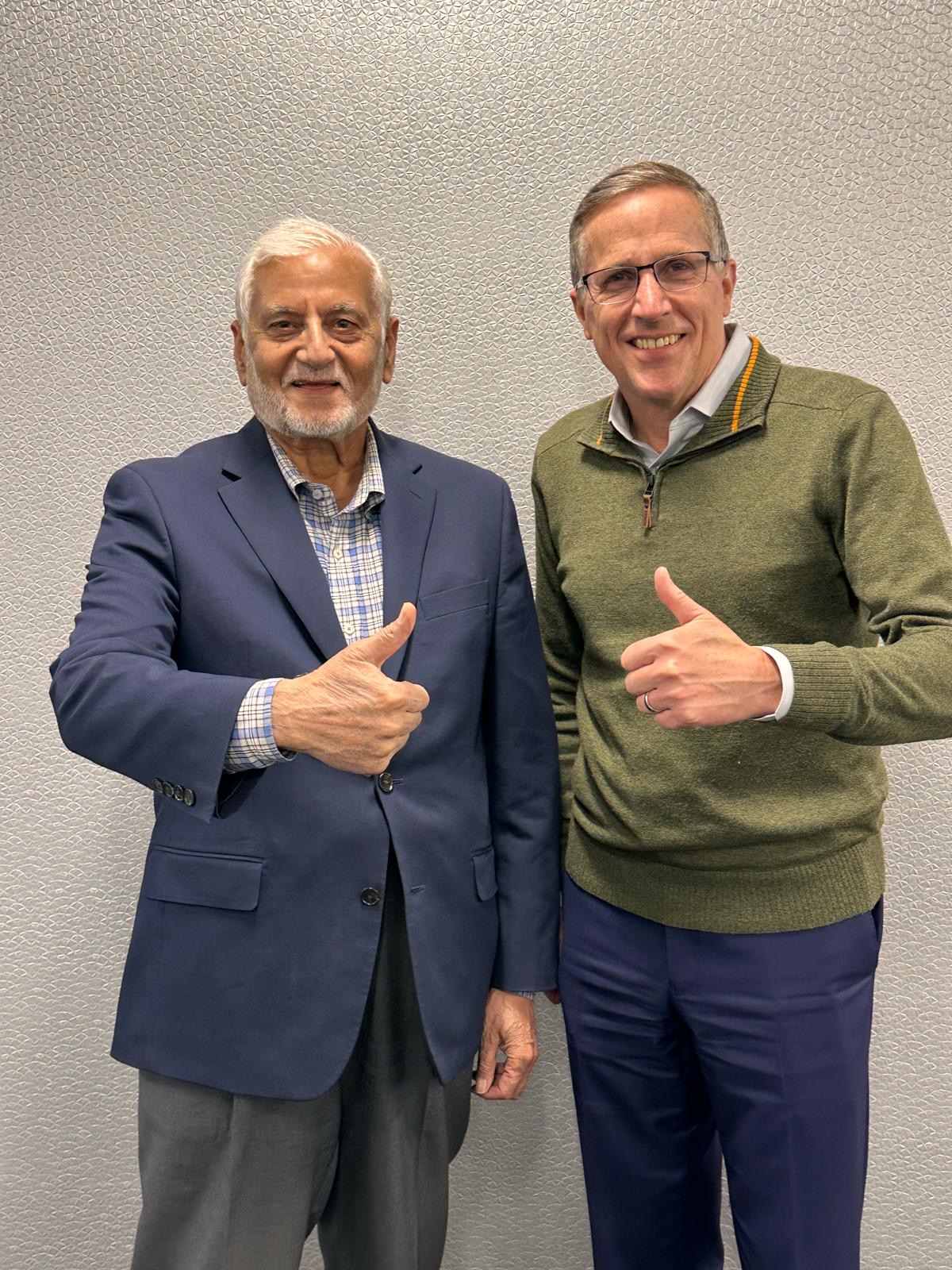 Dr. Muhammed Munir Chaudry with Michael J. Nyenhuis